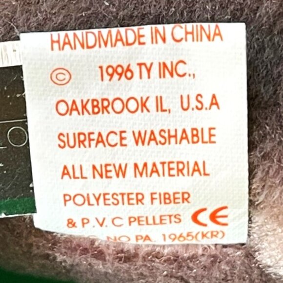 Ty Beanie Baby Lot of 6 Ocean Beanbag Plush Stuffed Animals Fish Walrus Crab 90s - Picture 4 of 15